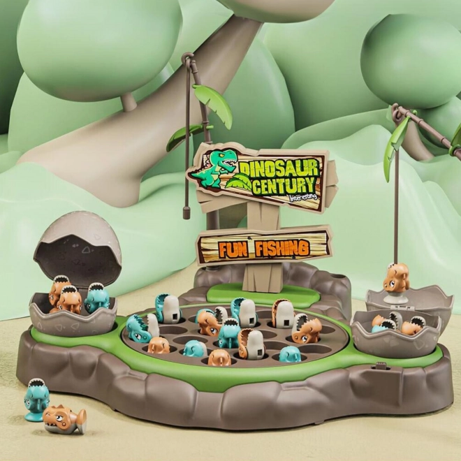 Woopie gra wędkowanie dinozaurów