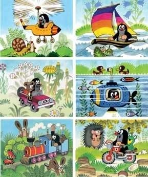 Kubus - Krecik i środki transportu