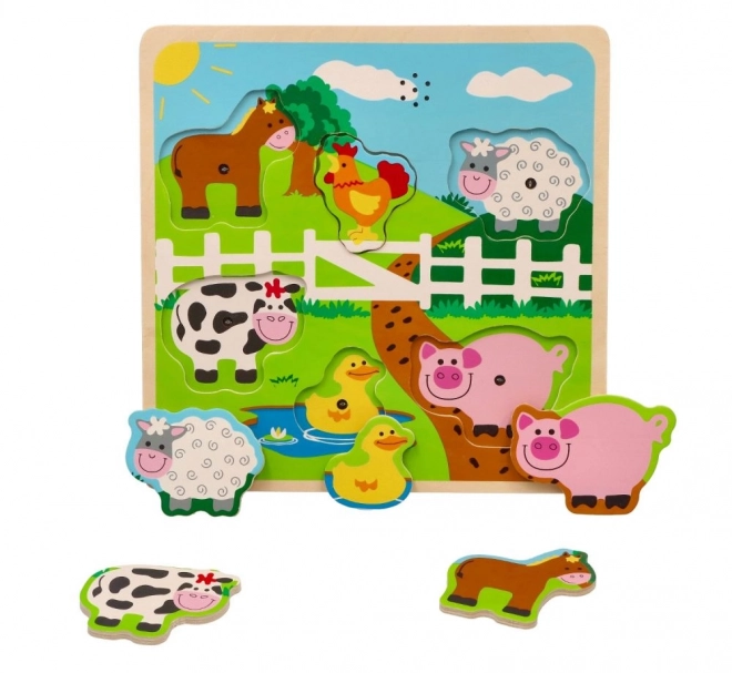 Puzzle dźwiękowe - zwierzęta hodowlane