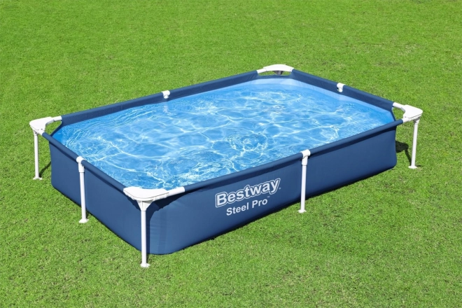 SplashJr Steel Pro 221x150x43 BESTWAY Basen stelażowy + zestaw naprawczy