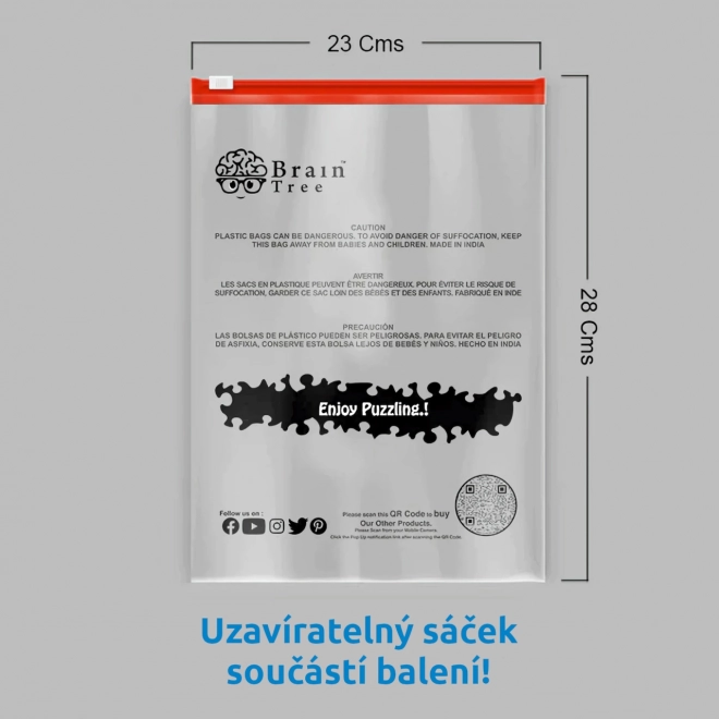 Puzzle Brain Tree Różowo położone