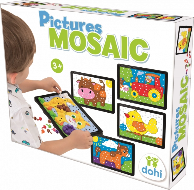 Mozaikowe obrazki dla dzieci