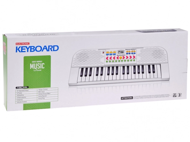 Dziecięcy mini instrument klawiszowy z mikrofonem