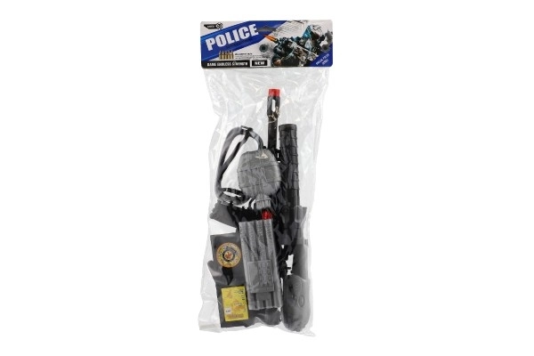 Pistolet/karabin policyjny 38cm plastik z akcesoriami w torebce 21x50x6cm