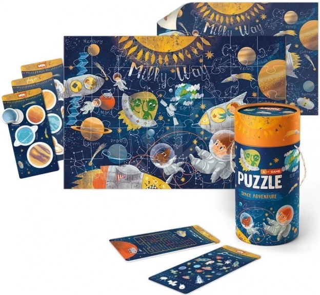 Dodo zestaw puzzli i gier Kosmiczna przygoda
