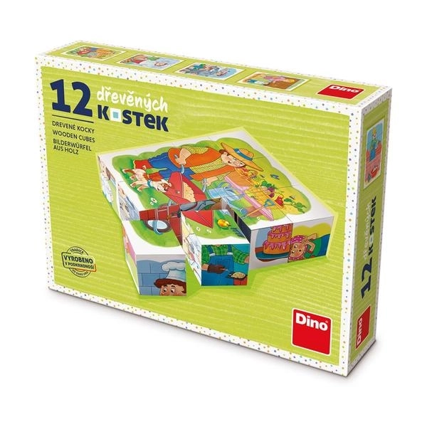 Dino edukacyjne klocki Zawody - zestaw 12 klocków