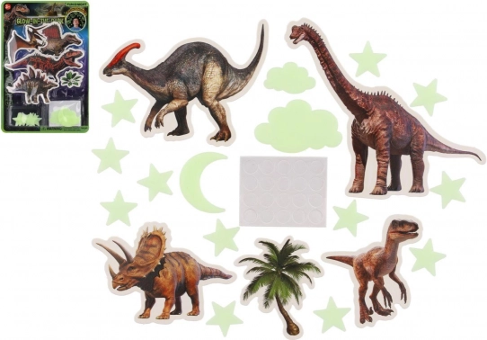 Świecące dinozaury na ścianę i sufit