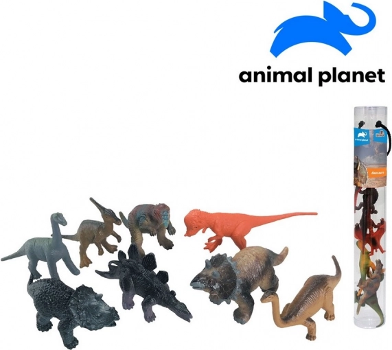 Zwierzątka dinozaury w tubie 8 szt.