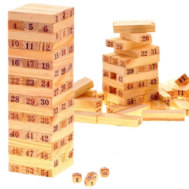 Drewniane klocki Jenga Wieża