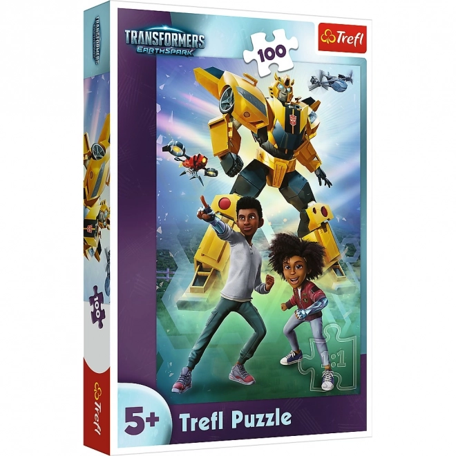Puzzle 100 elementów Zespół Transformers