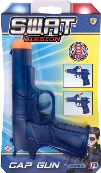Pistolet na kapiszony dla dzieci 17 cm