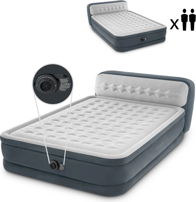 Nadmuchiwana łóżko z elektryczną pompką INTEX Deluxe 236 × 152 cm