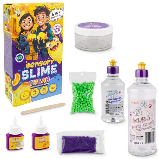 Tuban Kreatywny Zestaw Slime do Zabaw Sensorycznych 6w1