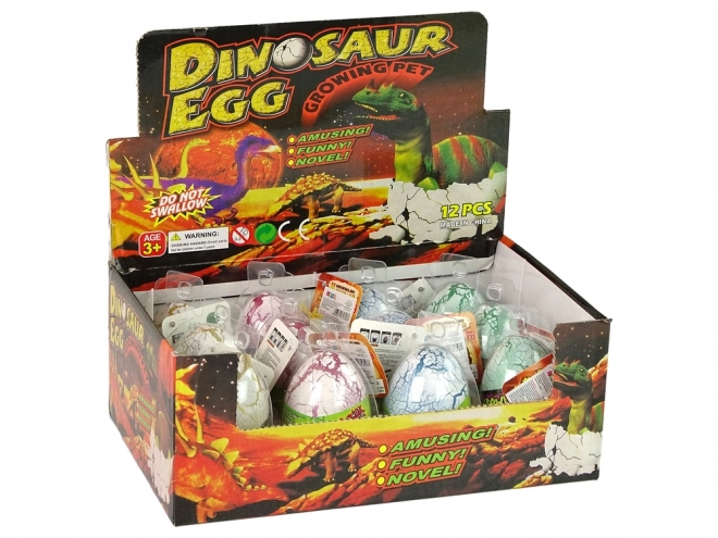 Magiczne Rosnące Jajko Dinozaura 6 cm Białe