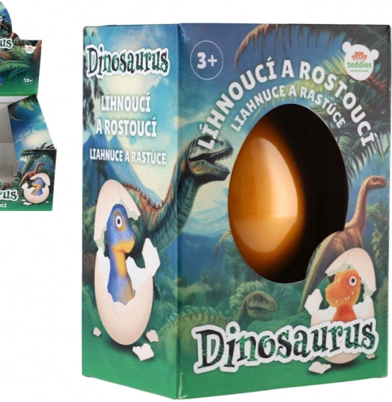 Jajko z rosnącym dinozaurem 6 cm