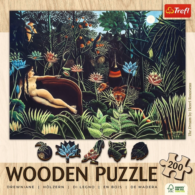 Drewniane Puzzle Art: Henri Rousseau - Sen 200 Części