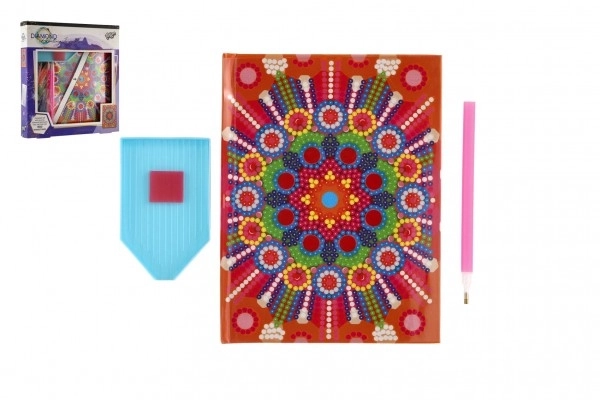 Kreatywny dziennik z diamentami - mandala