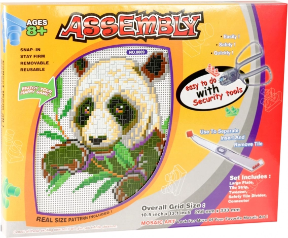 Mozaika panda dla dzieci
