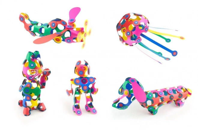 Magnetyczne klocki Clixo Super Rainbow, 60 sztuk