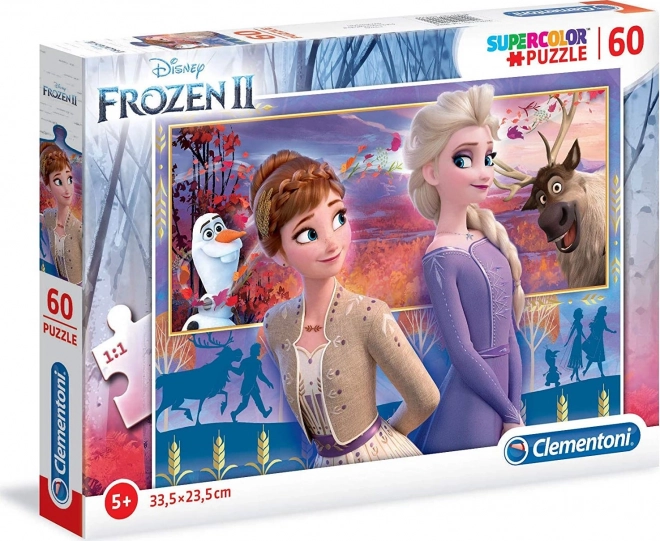 Puzzle 60 elementów Super Color Kraina Lodu 2
