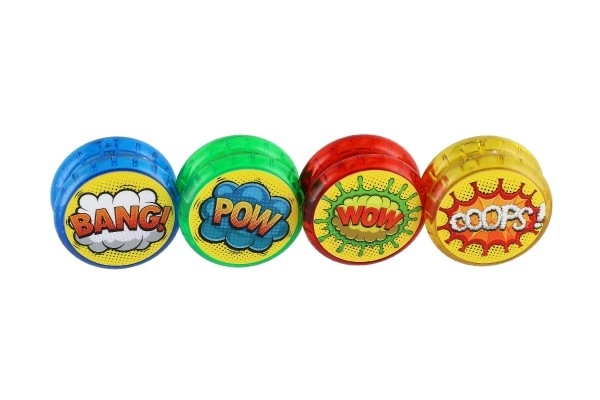Jojo świecące plastik 6cm na baterie mix rodzajów 12 sztuk w pudełku