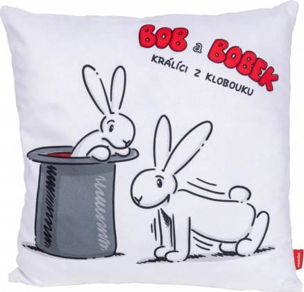 BOB I BOBOEK poduszka 30 × 30 cm – motyw ćwiczy