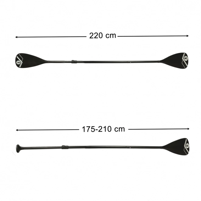 Składane aluminiowe wiosło kajakowe SUP 2w1, regulowane 175 - 220 cm