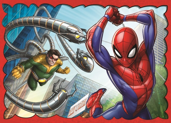 Puzzle 4w1 Bohaterski Spider-Man
