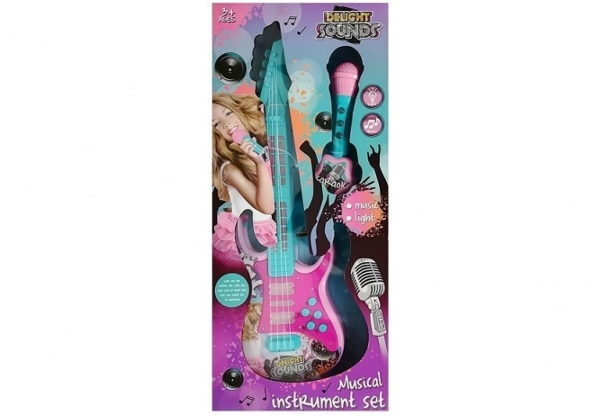 Gitara z mikrofonem Zestaw karaoke