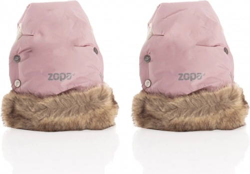 Zimowe rękawice Fluffy 2, Old Pink