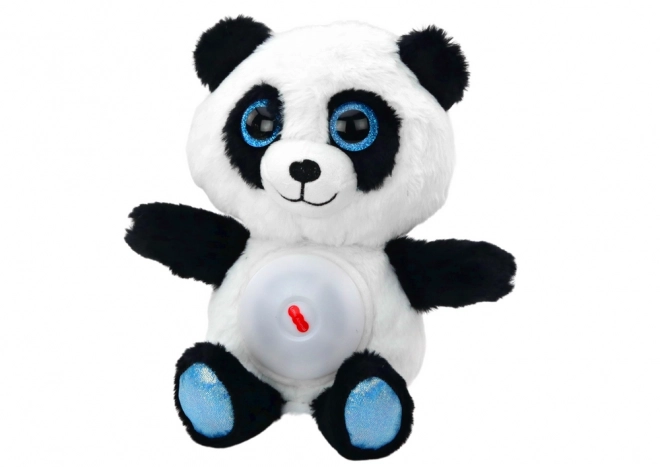 Pluszowa panda z lampką nocną i kołysankami 30 cm