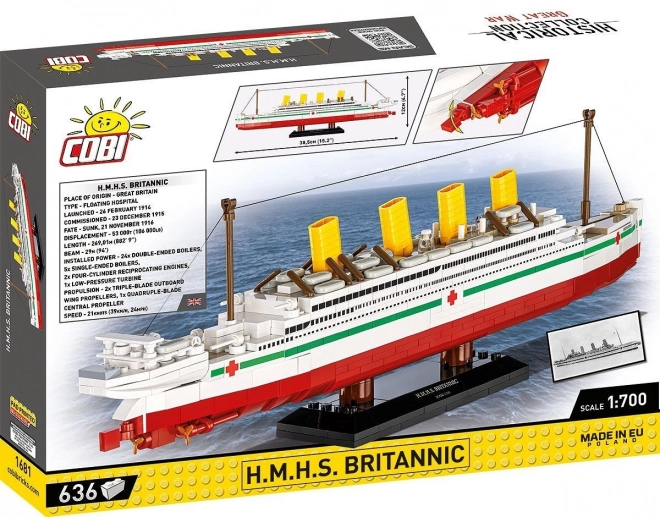 Model statku H.M.H.S. Britannic 1:700