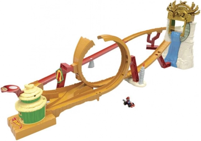Mario Kart wyspa Donkey Konga tor wyścigowy z autem Hot Wheels
