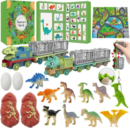 Kalendarz adwentowy dla dzieci – Dinozaury i zabawki
