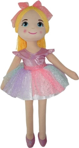 Lalka Adelina różowa 80 cm