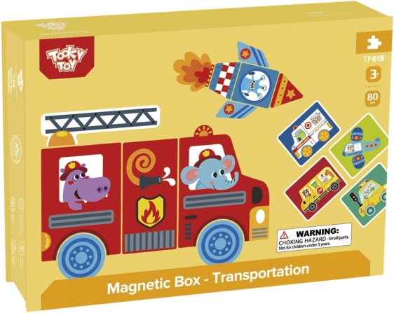 Tooky Toy Magnetyczna Szafka Montessori z 80 Elementami