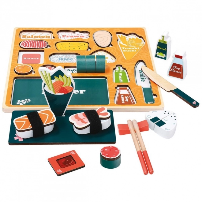 Drewniane 3D puzzle Sushi bar od Bino