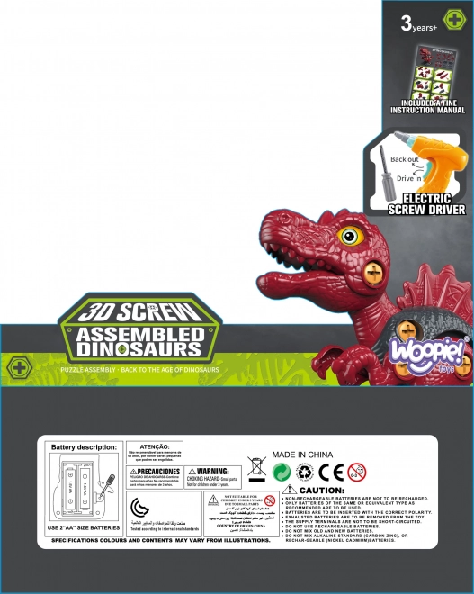 Dinozaur do Składania WOOPIE z Wiertarką