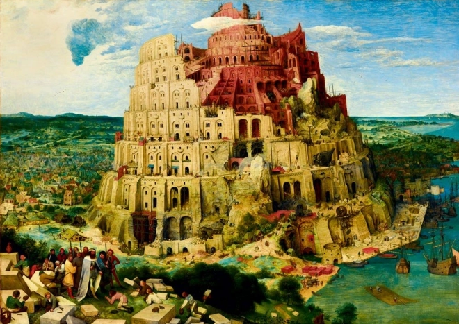 Puzzle Budowa Wieży Babel 1000 elementów