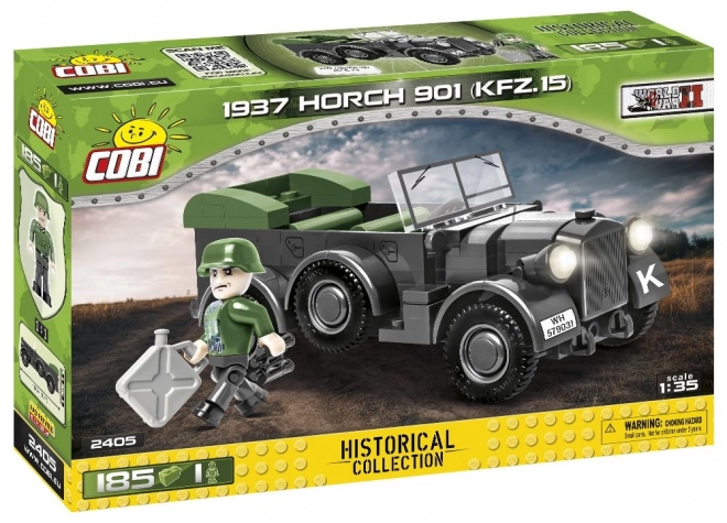 Historyczny samochód wojskowy Horch 901 zestaw COBI