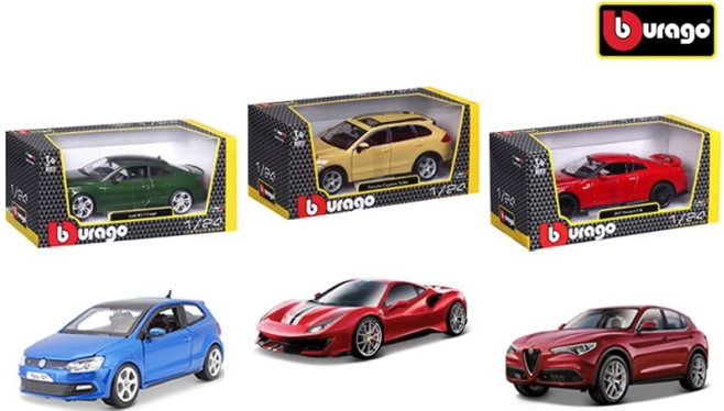 Bburago Auta 1:24 Zestaw 12 szt.