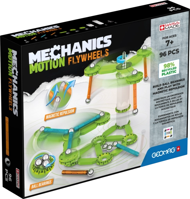 Geomag Mechanics Motion Flywheels zestaw konstrukcyjny 96 elementów
