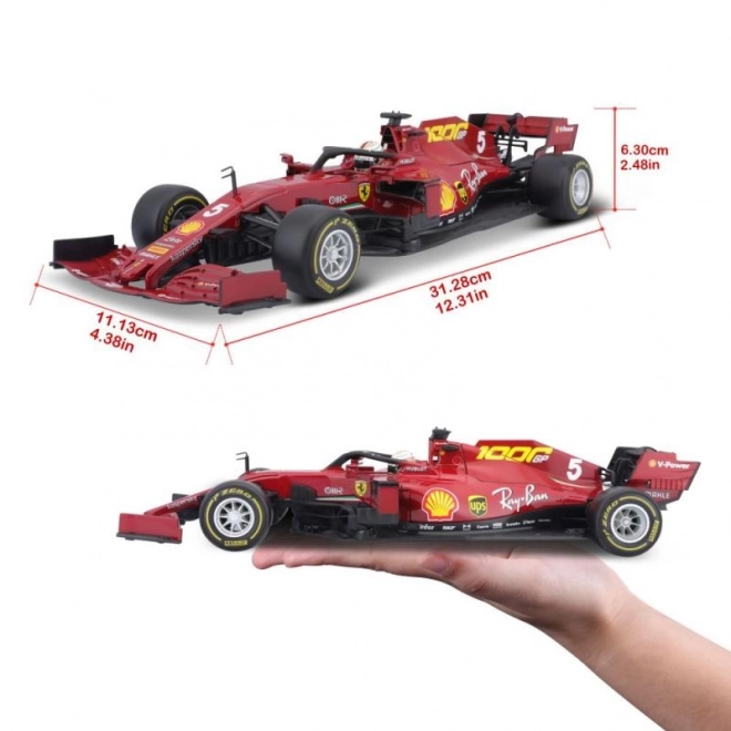 Metalowy model samochodu Ferrari SF1000 F1 2020 GP Toskanii Sebastian Vettel