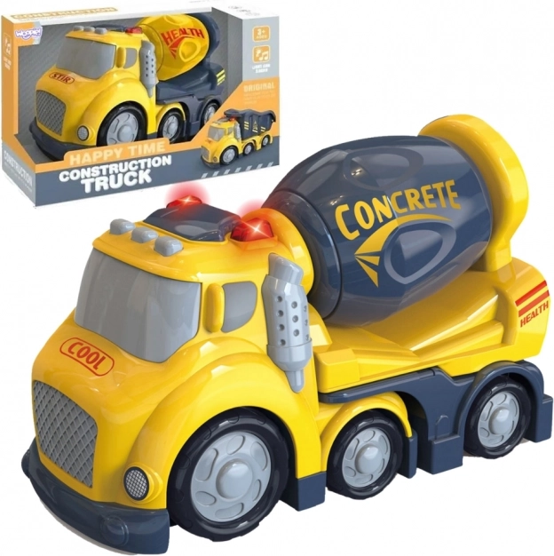 Samochód betonowy City Truck z efektami świetlnymi i dźwiękowymi