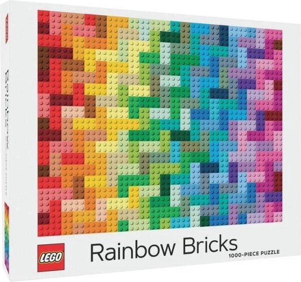 Chronicle Books puzzle LEGO tęczowe klocki 1000 elementów