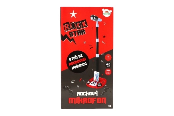Mikrofon Karaoke ROCK STAR z efektami świetlnymi i dźwiękowymi