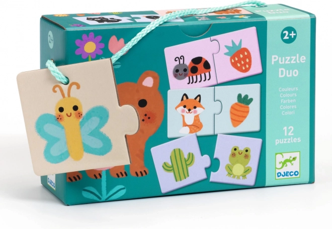 Djeco Eduludo Puzzle Duo - Kolory