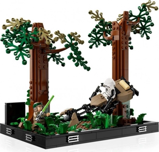 LEGO® Star Wars™ 75353 Pościg na ścigaczach na planecie Endor™ – diorama