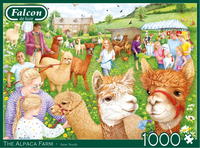 Puzzle Farma z alpakami - 1000 elementów