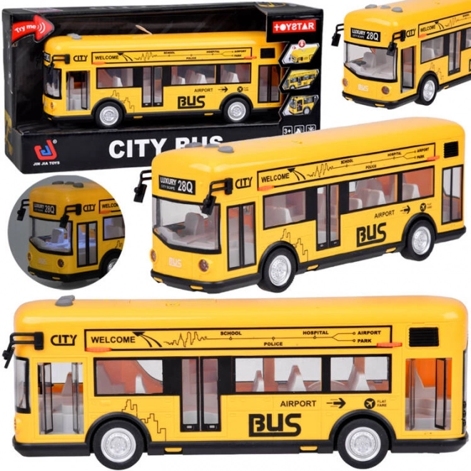 Żółty autobus party dźwięki otwierania drzwi światła muzyka ZA5222